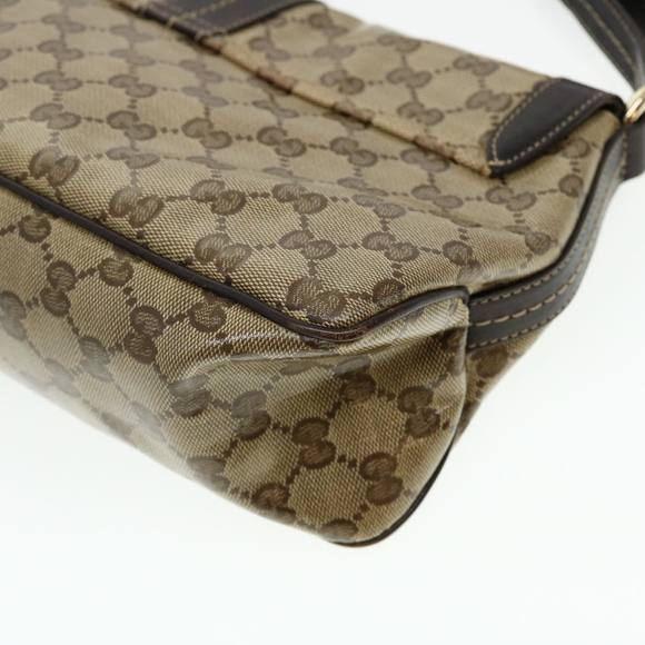 GUCCI GG Canvas Shoulder Bag Coated Canvas Beige 181483 Auth am4265 - Picture 15 of 16